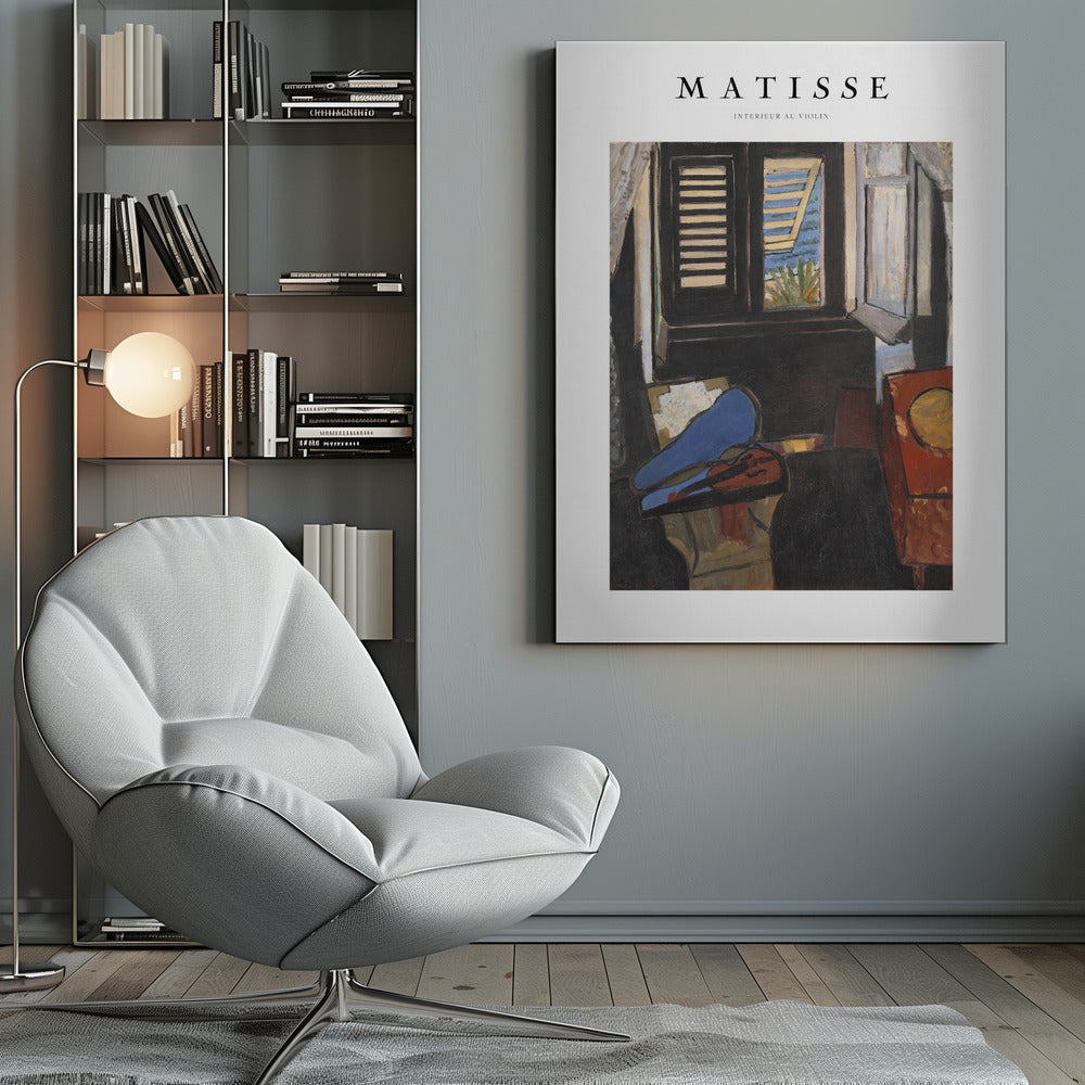 Artwork Intérieur Au Violon Matisse 36X48-inches