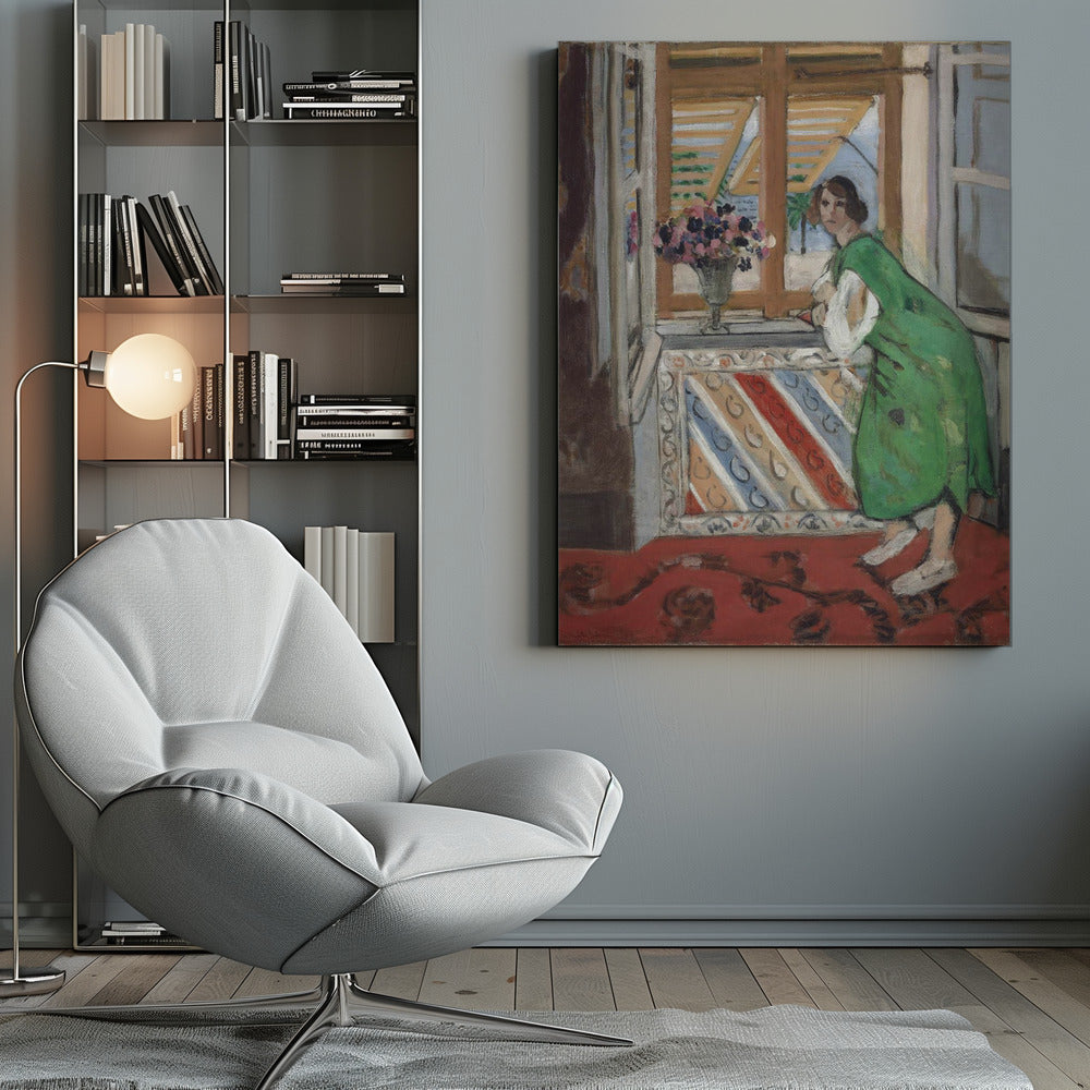 Artwork  Jeune Fille a La Mauresque Original 1945 36X48-inches