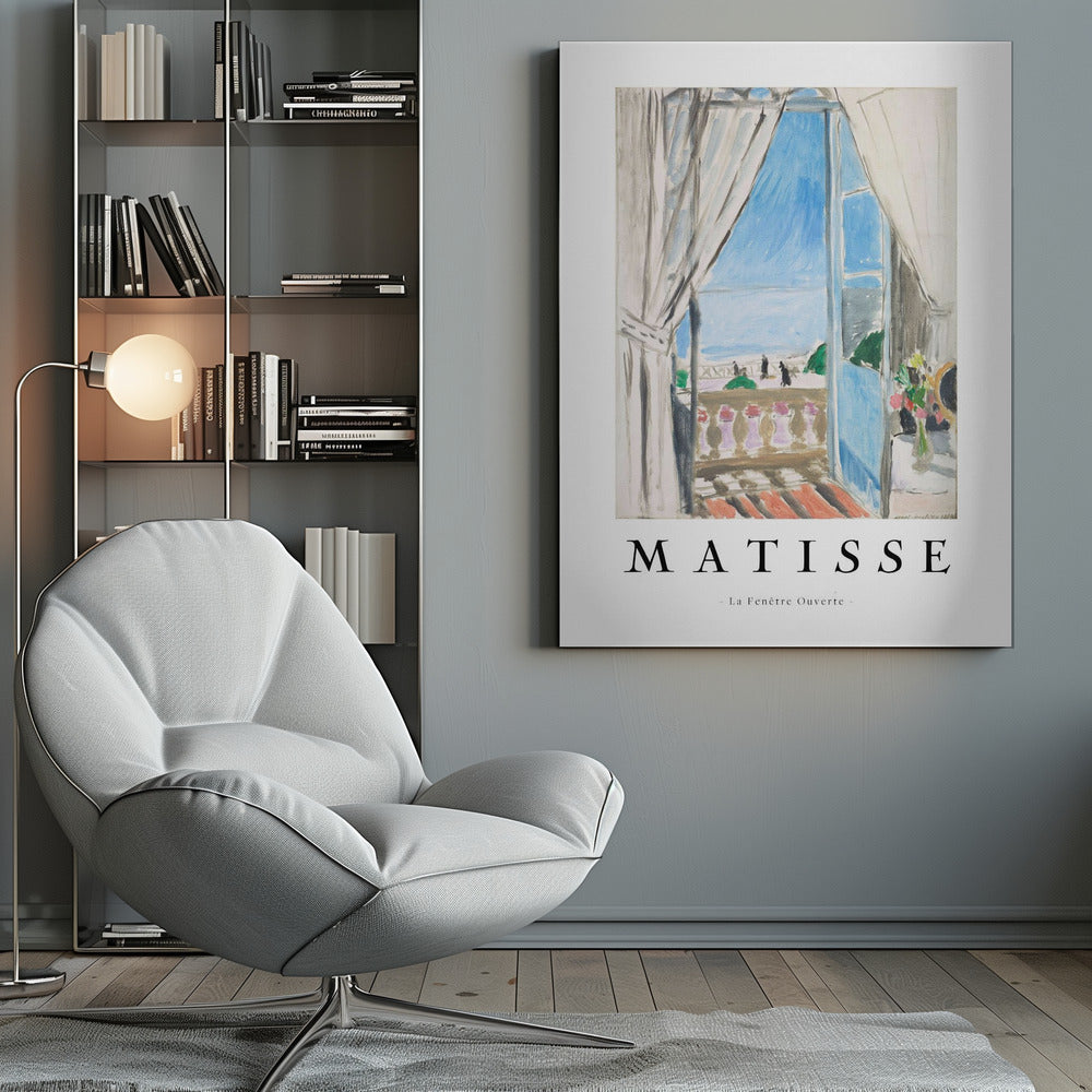 Artwork La Fenêtre Ouverte Matisse 36X48-inches