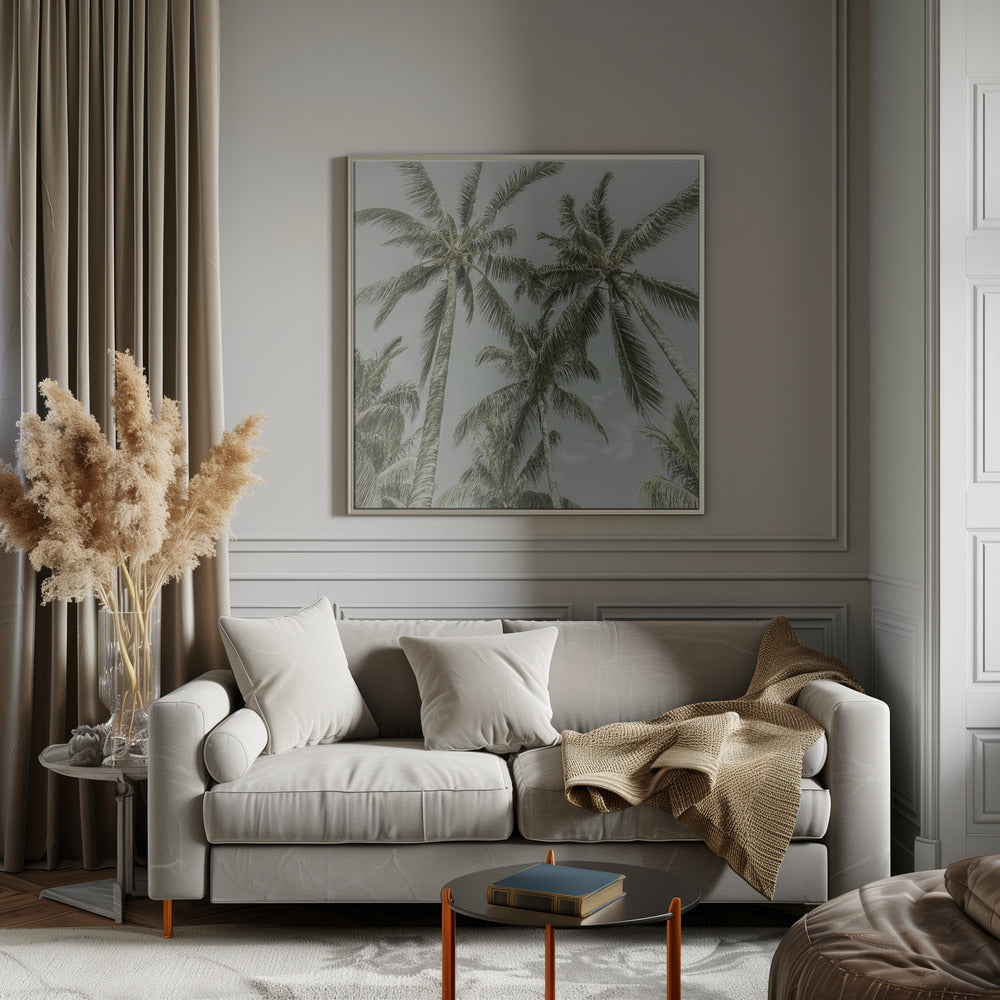 Lovely Vintage Palm Trees Wall Artwork 0