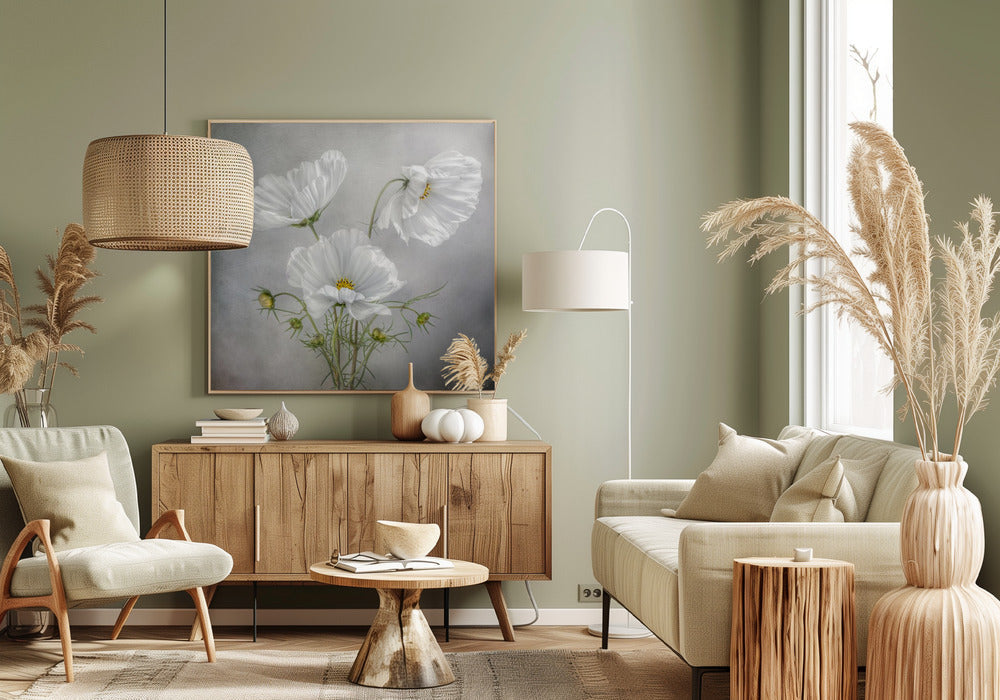 Cosmos Charm Irises Wall Artwork 0