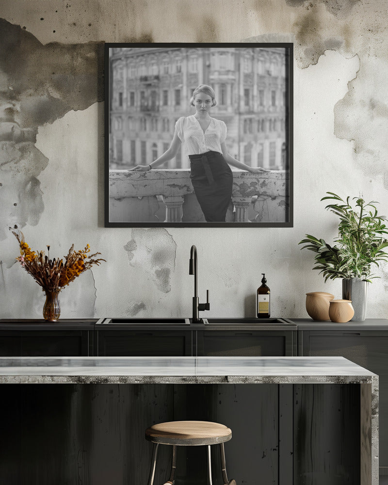 Artwork- Elegance-24X24inches-In White Floating Frame