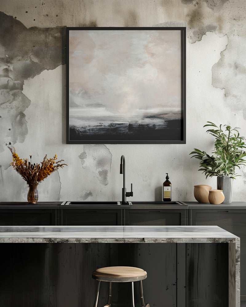 Artwork- Clouds-24X24inches-In White Floating Frame