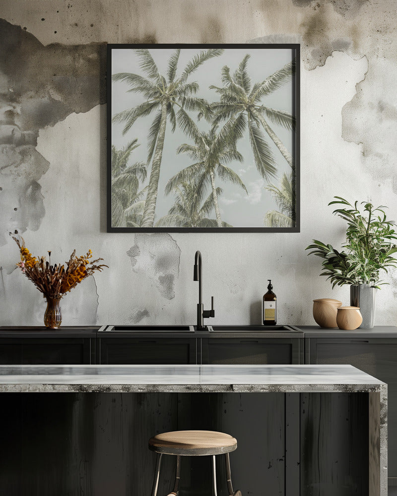 Lovely Vintage Palm Trees Wall Artwork 0