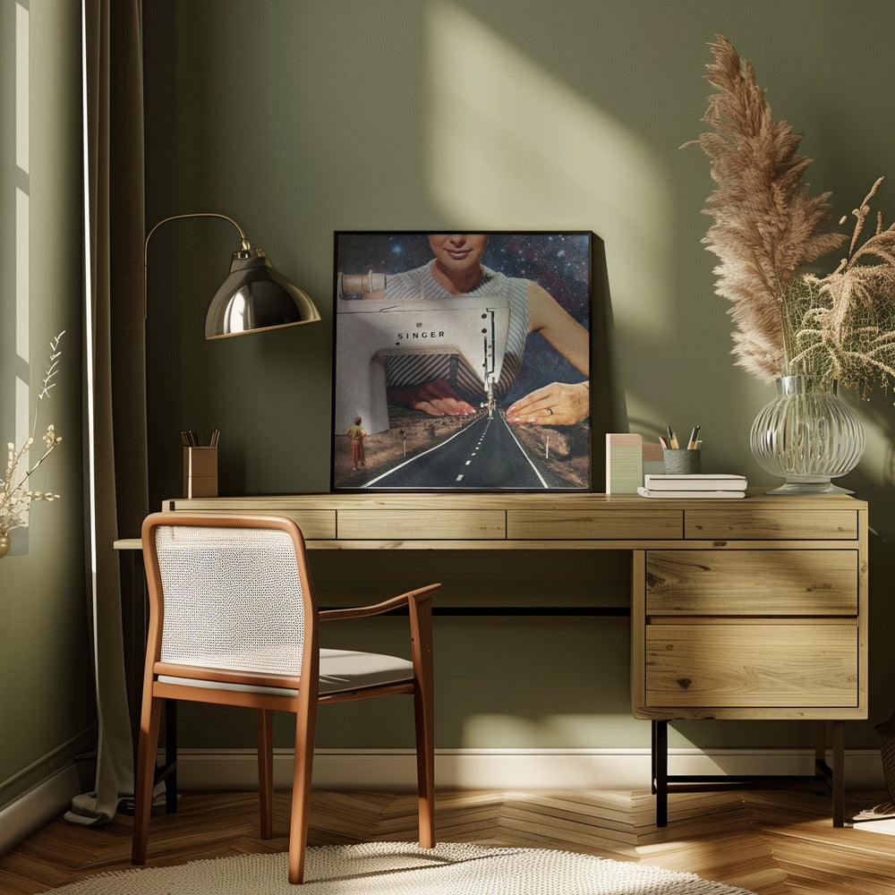 canvas prints This Is How a Road Gets Made. Sewinginches-