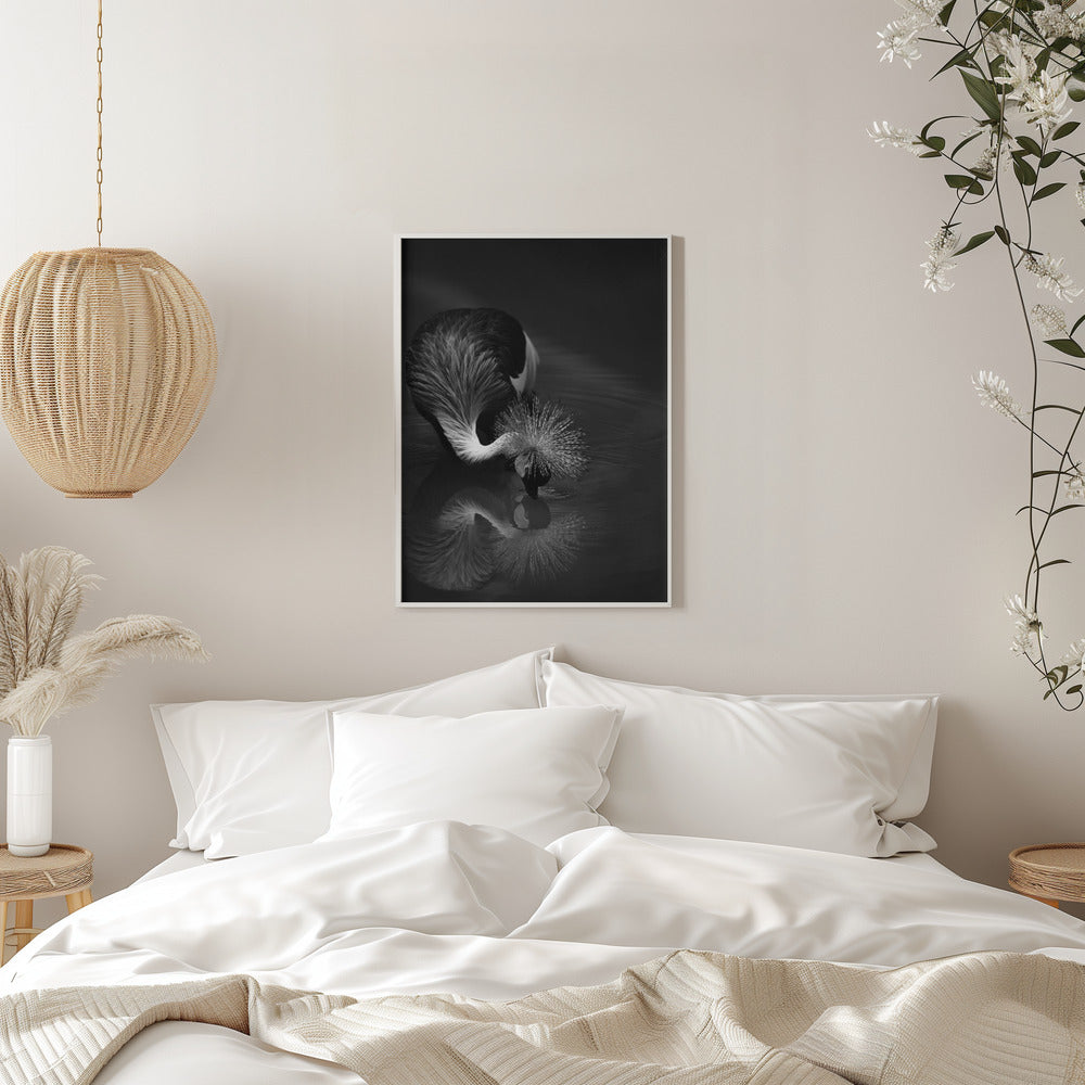 Artwork- The reflection-16X20inches-In White Floating Frame
