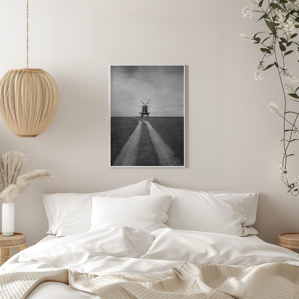 Artwork- Windmill-16X20inches-In White Floating Frame