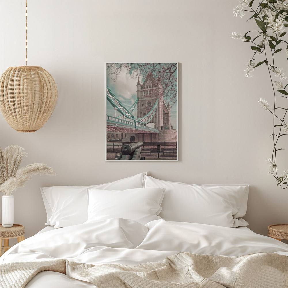 LONDON Tower Bridge in Detail | urban vintage style Wall Artwork 0