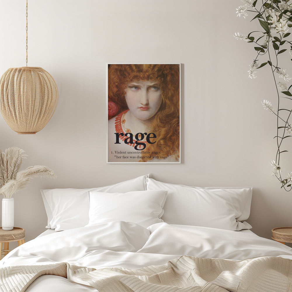 canvas prints Rage Girlinches-