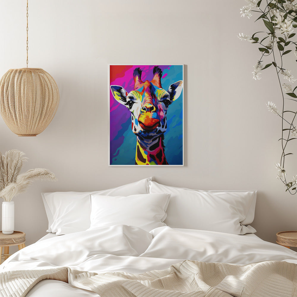 Giraffe Pop Art Wall Artwork 0