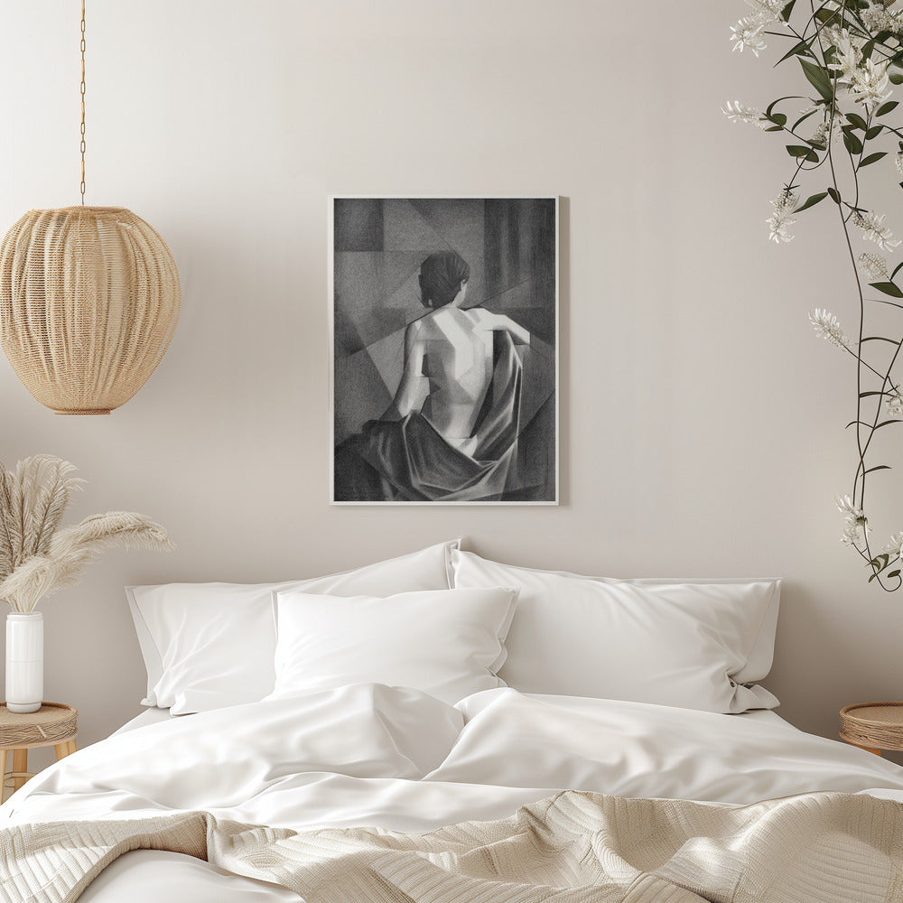 Wall art Study After Eugène Durieus Seated Female Nude - 20-08-21