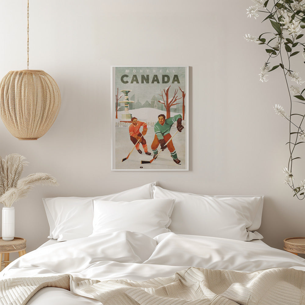 Montreal Canada Pond Hockey Guys Wall Artwork 0