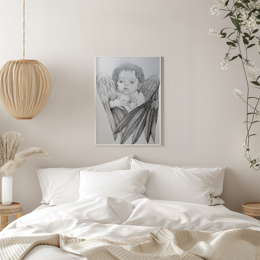 canvas prints Surprised Little Cherubinches-
