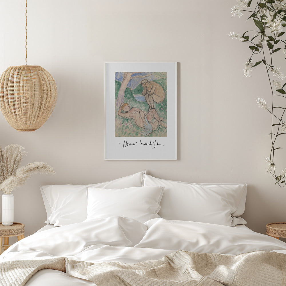 Artwork  Baigneurs Autographed 16X20-inches