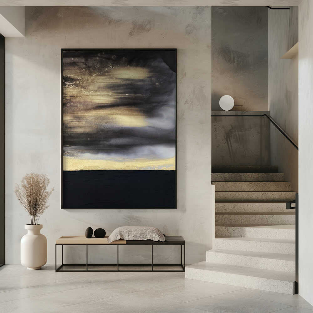 Wall art Gold Noir