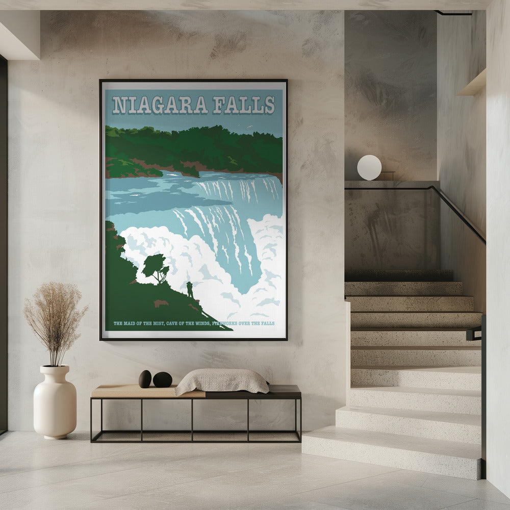 Wall art Niagara FallsTravel Print-16X20inches-Gallery Wrapped (Ready to Hang)