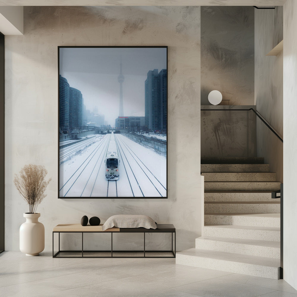 Train and Storm Wall Artwork 0