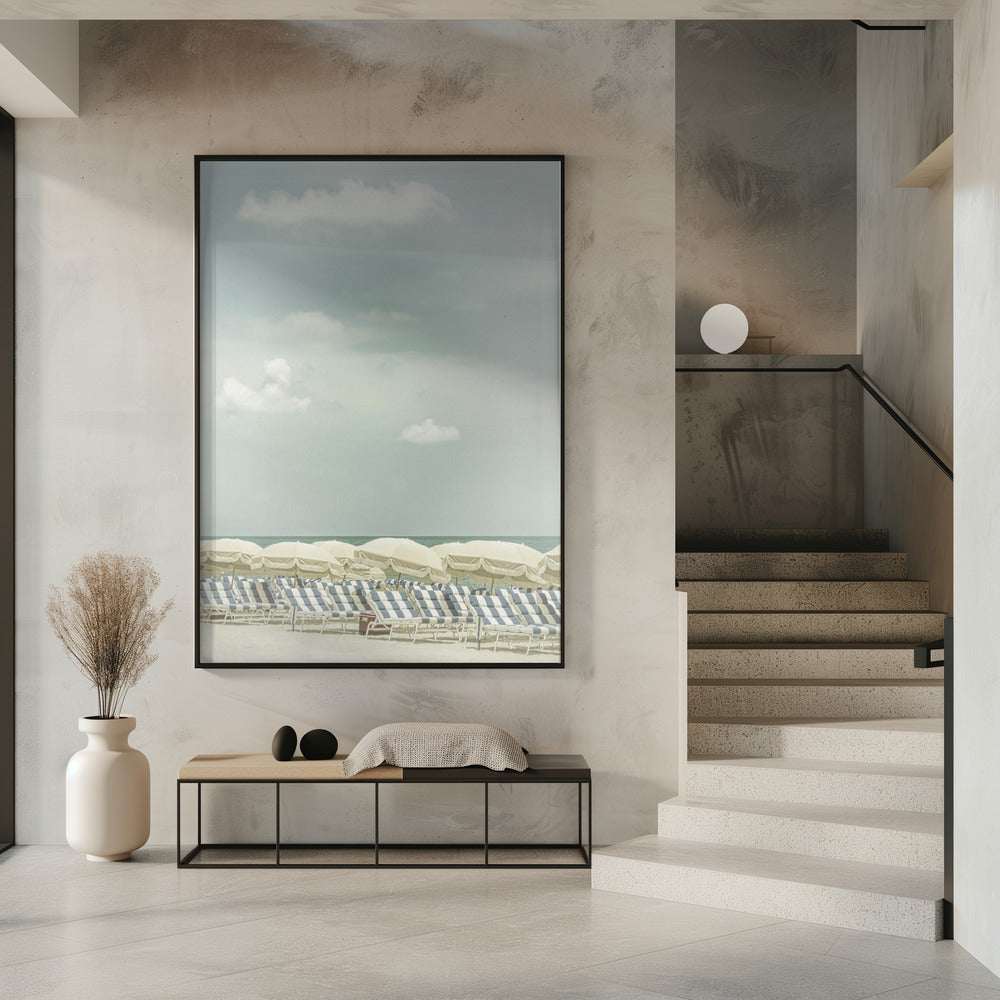 Vintage beach scene Wall Artwork 0