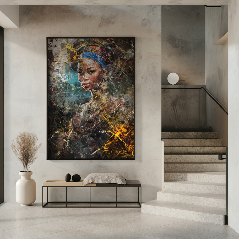 African Art Illustration Wallart 067 Wall Artwork 0