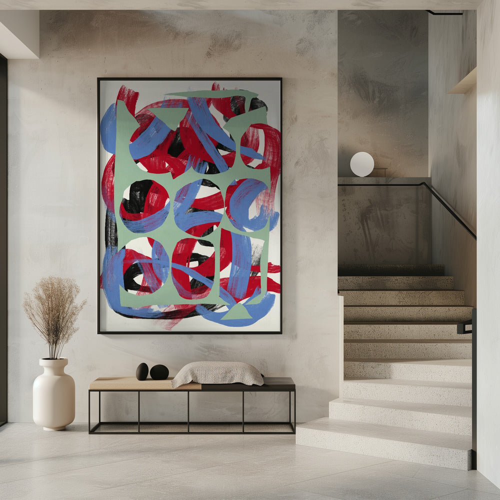 Abstract Art Canvas Print-wall-art-dry-directional-strokes-abstract-03-inches