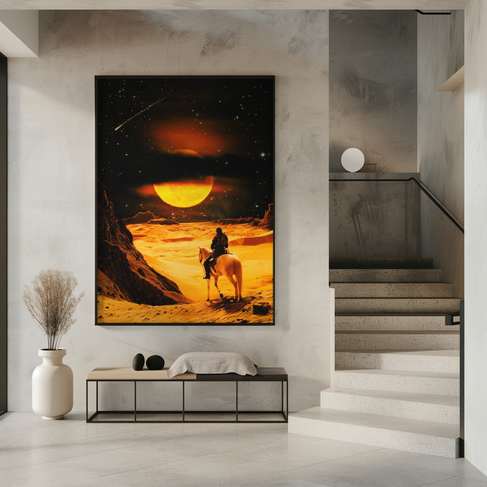 Artwork Western Space Adventure16X20inches- Unframed