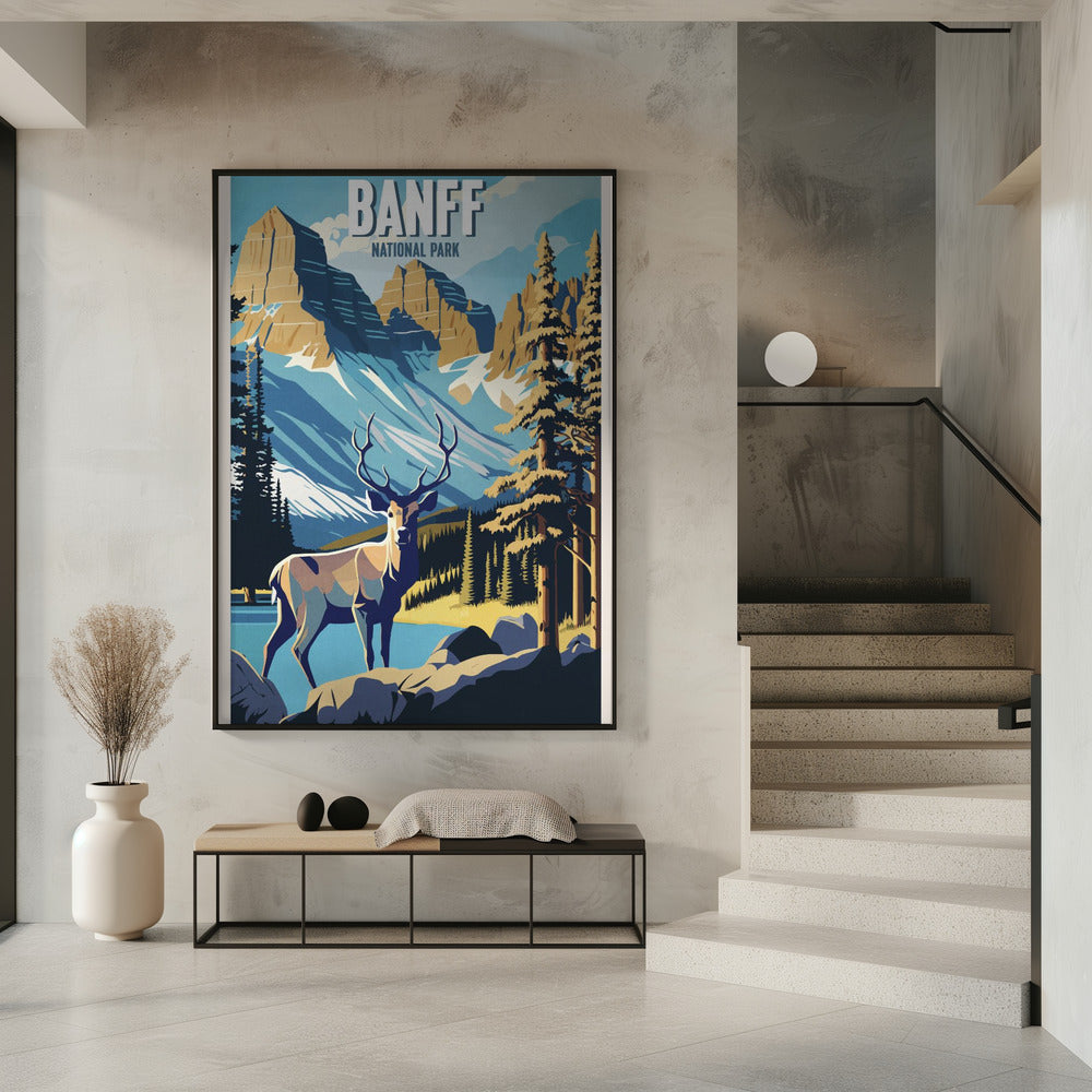 Wall art Banff National Park-16X20inches-Gallery Wrapped (Ready to Hang)