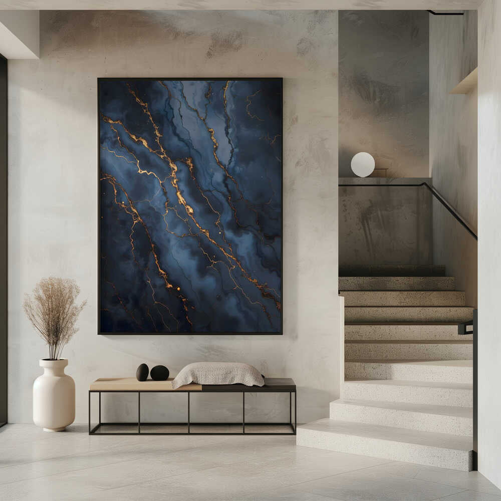 Wall art Blackout With Gold Vibes