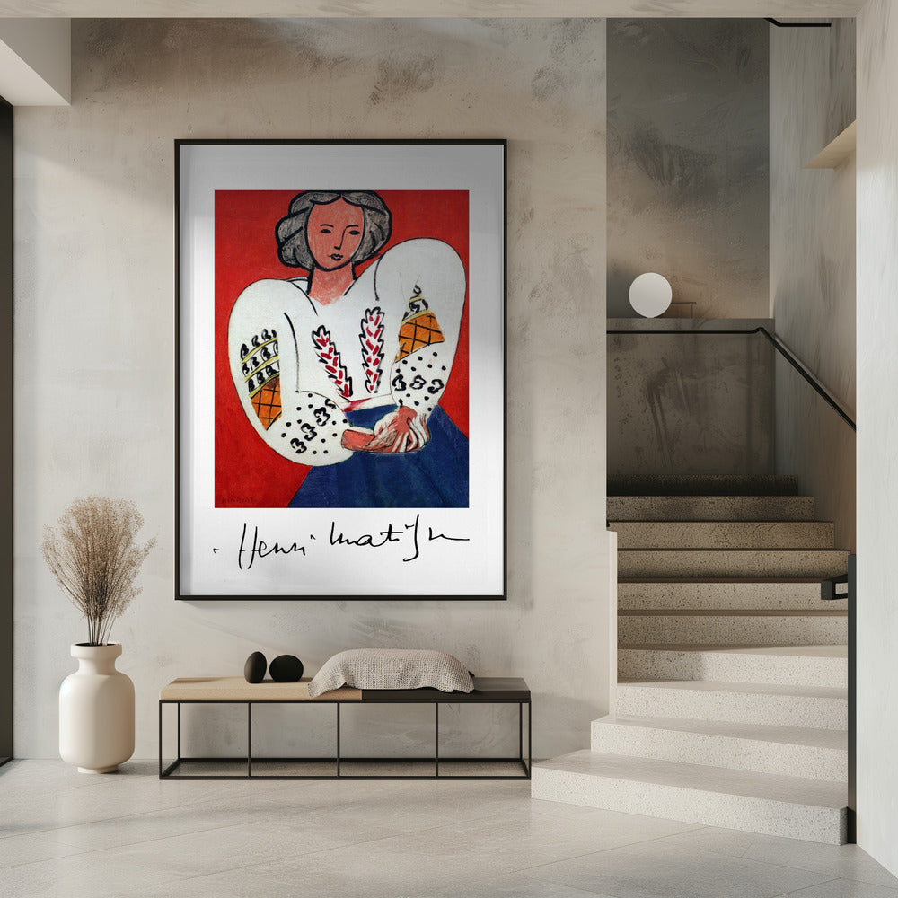 Artwork  Henri Matisse, La Camicetta Romena, 1940 -inches