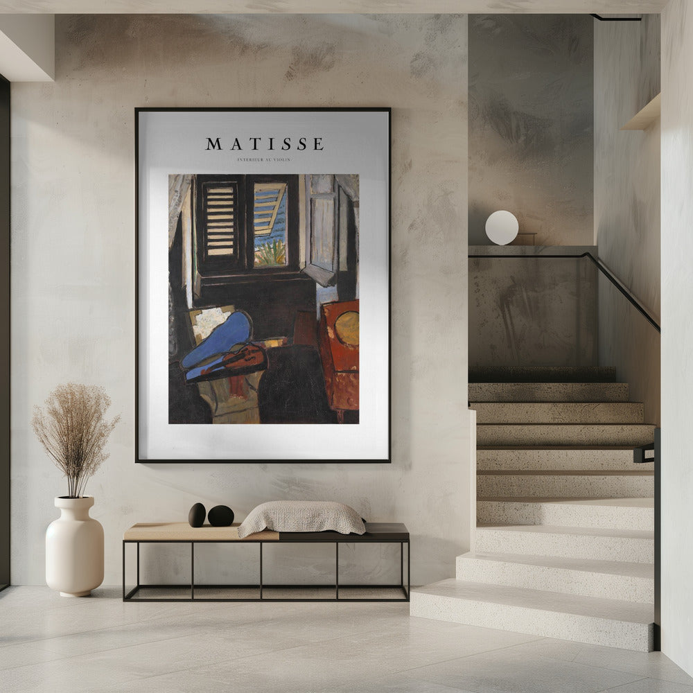 Artwork Intérieur Au Violon Matisse -inches