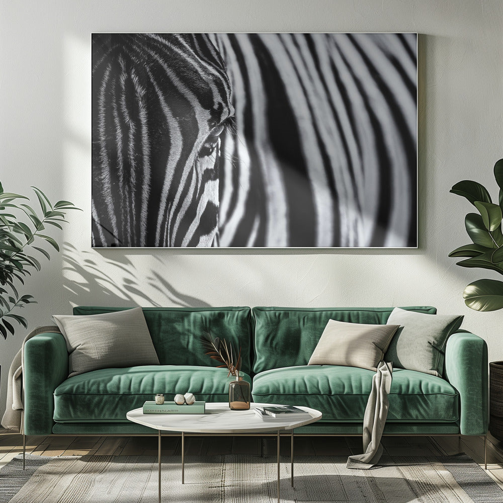 Artwork- The look of nature-48X36inches-In Black Floating Frame