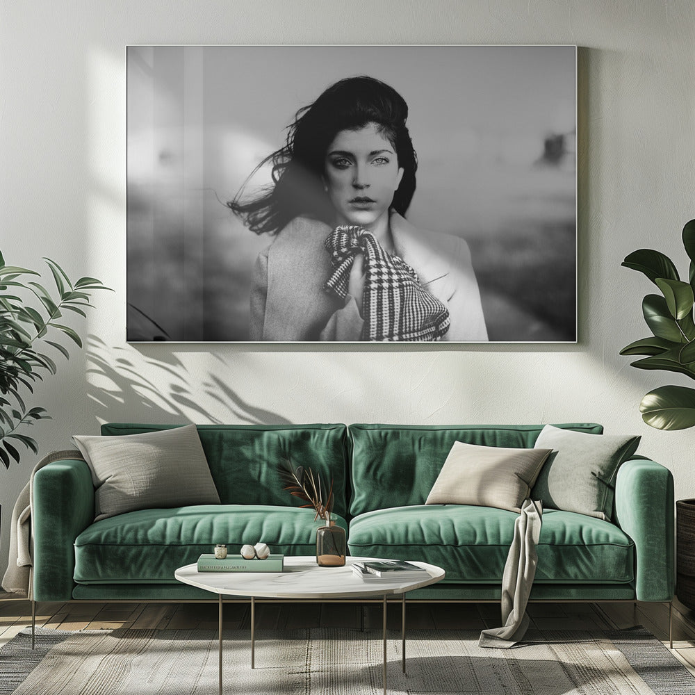 Artwork- Untitled-48X36inches-In Black Floating Frame