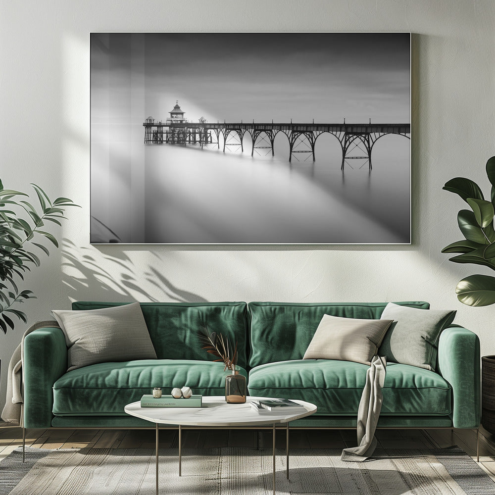 Artwork- Liminal Land-48X36inches-In Black Floating Frame