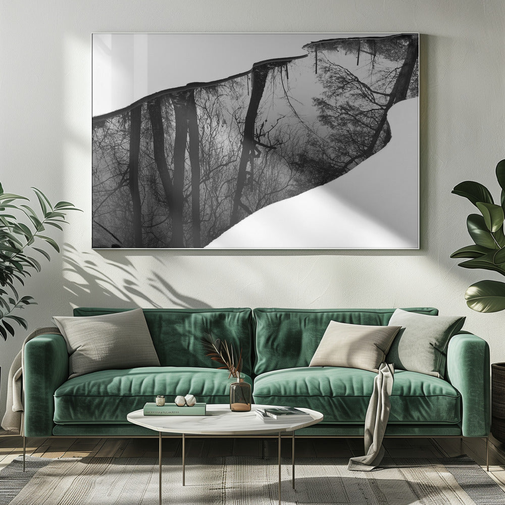 Artwork- Riverside-48X36inches-In Black Floating Frame