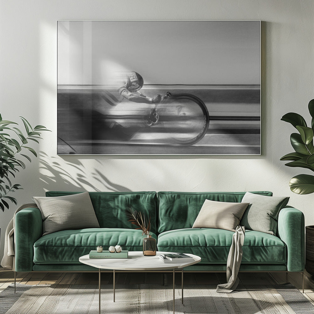 Artwork- Street Racer-48X36inches-In Black Floating Frame