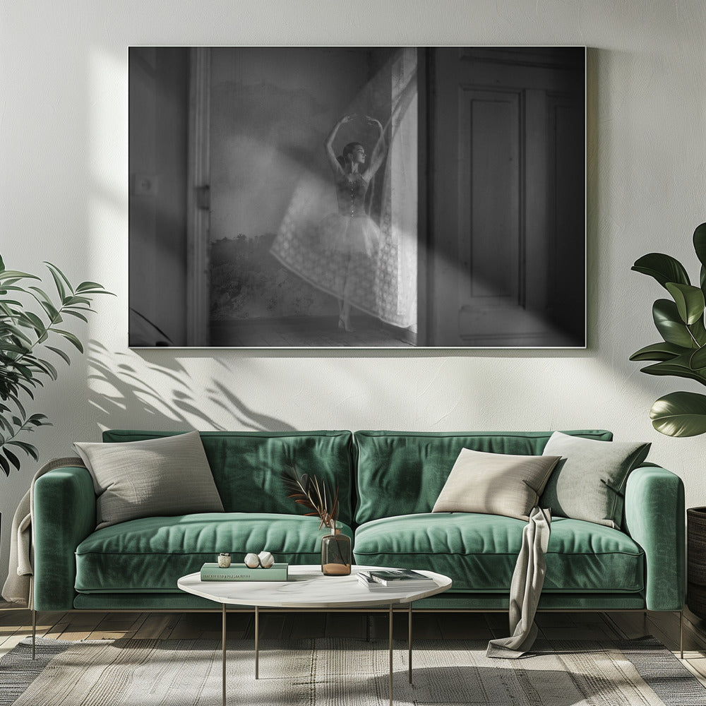 Artwork- Untitled-48X36inches-In Black Floating Frame