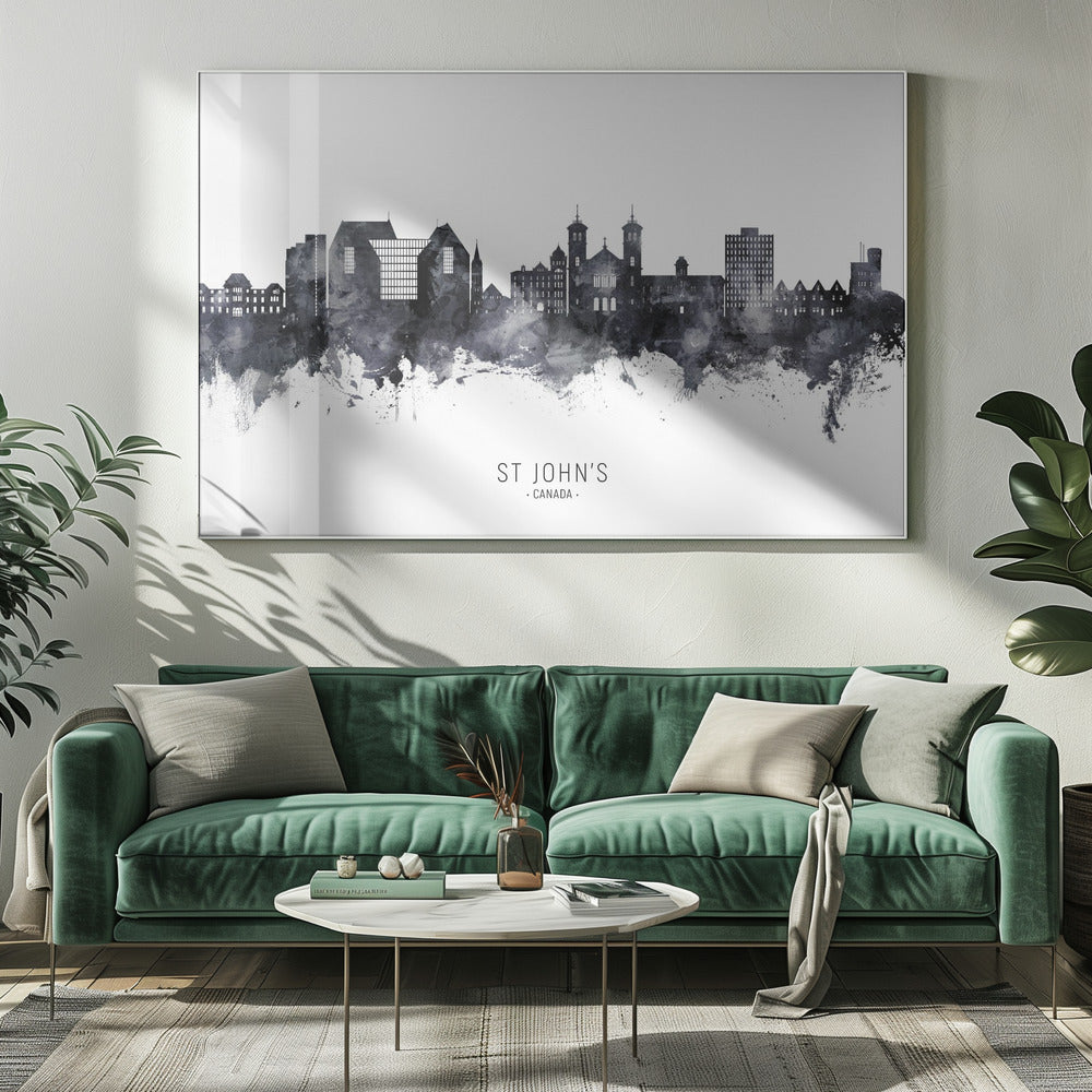 Wall art St John's Canada Skyline-20X16inches-Gallery Wrapped (Ready to Hang)