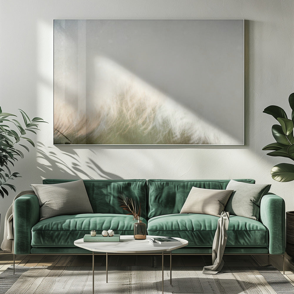 Artwork- Moving landscape-48X36inches-In Black Floating Frame