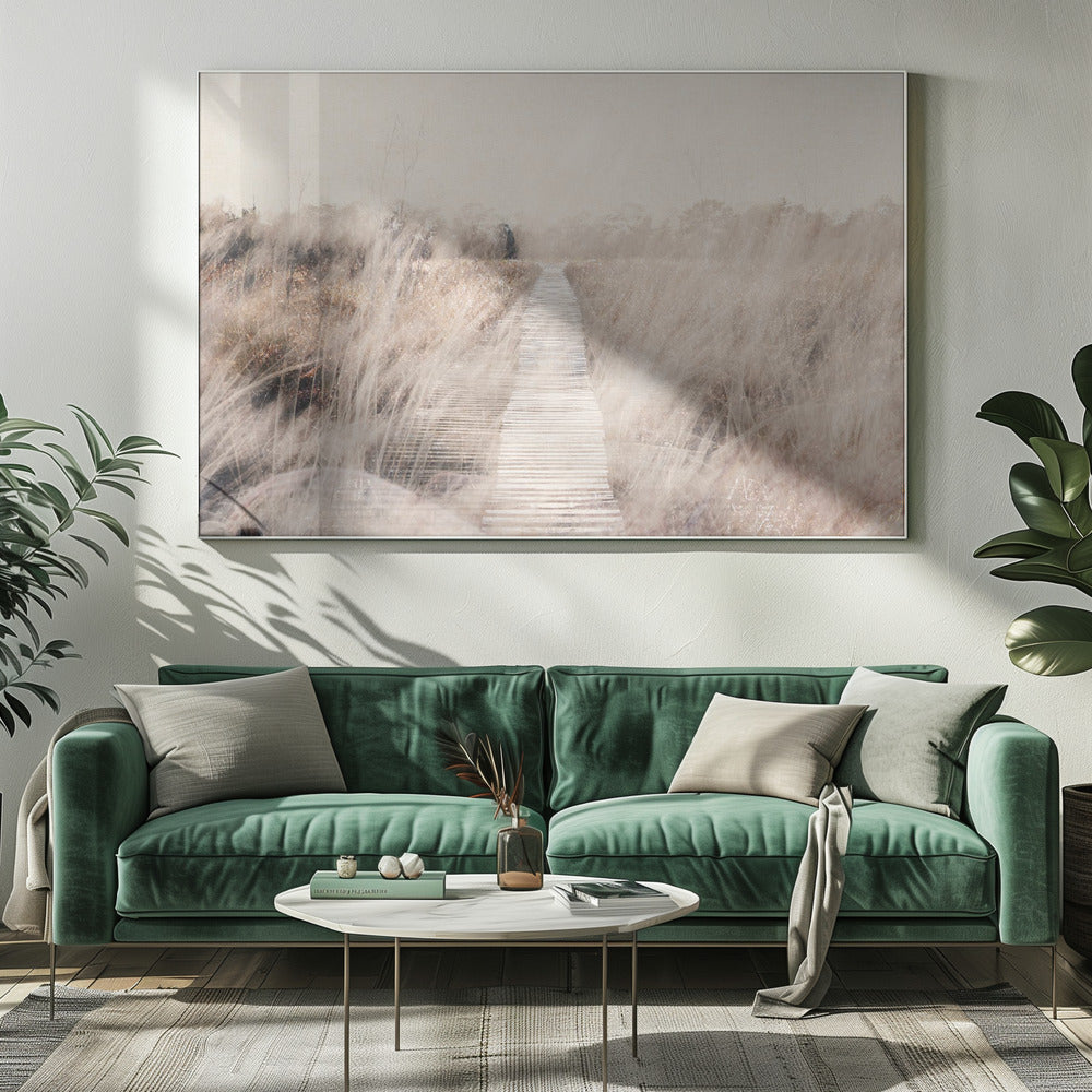Artwork- Dreamy landscape-48X36inches-In Black Floating Frame