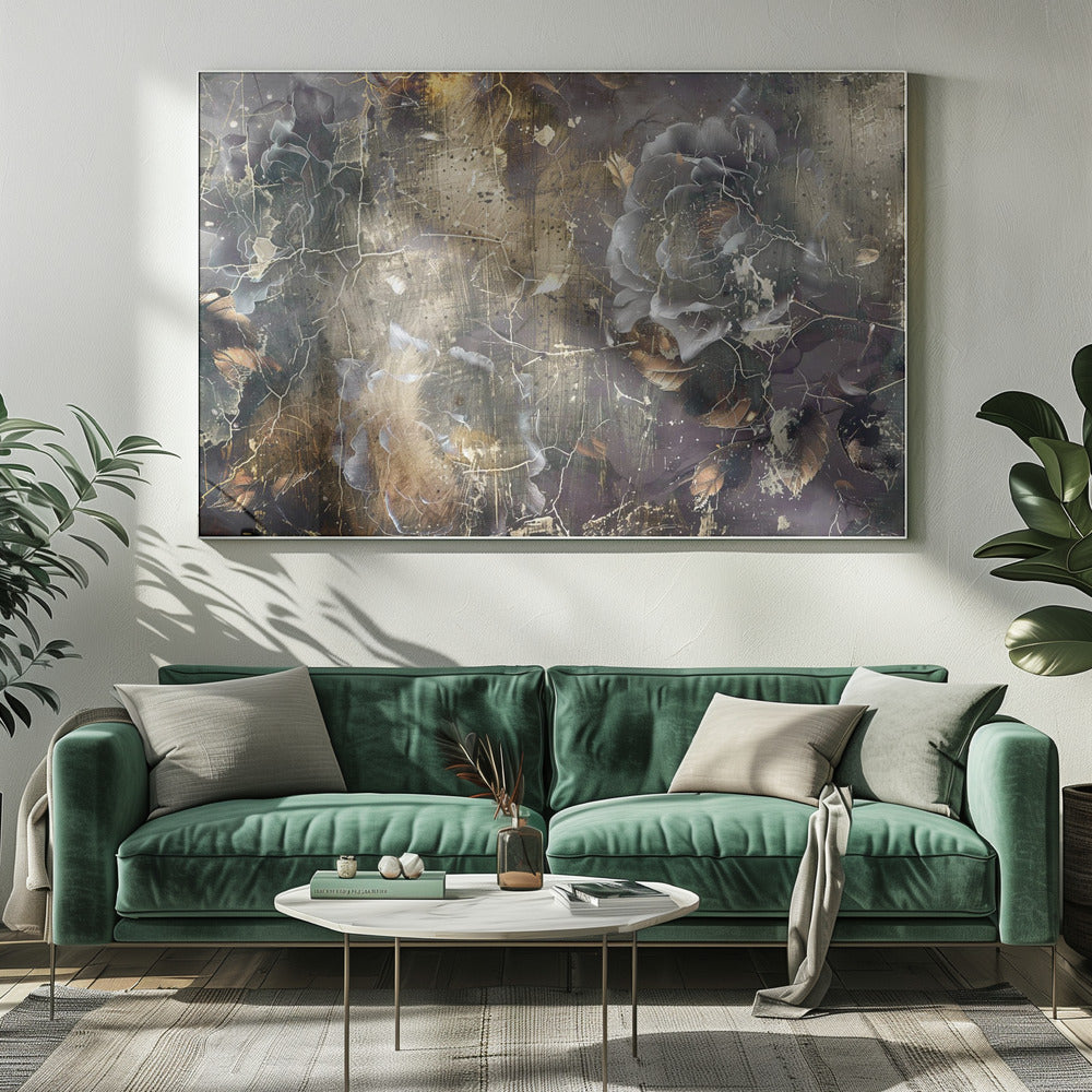 Artwork Floral Vintage Art Illustration 2220X16inches- Unframed