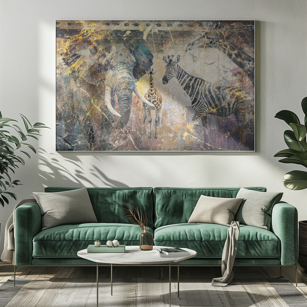 African Art Illustration Wallart 113 Wall Artwork 0