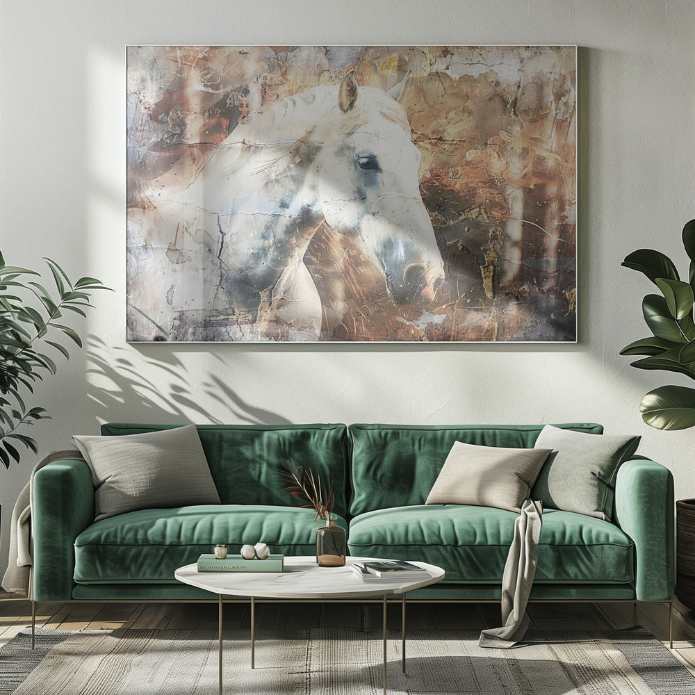 Horse Animal Vintage Art Illustration Wallart 05 Wall Artwork 0