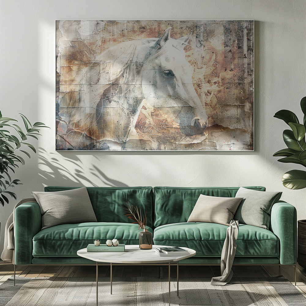 Horse Animal Vintage Art Illustration Wallart 06 Wall Artwork 0