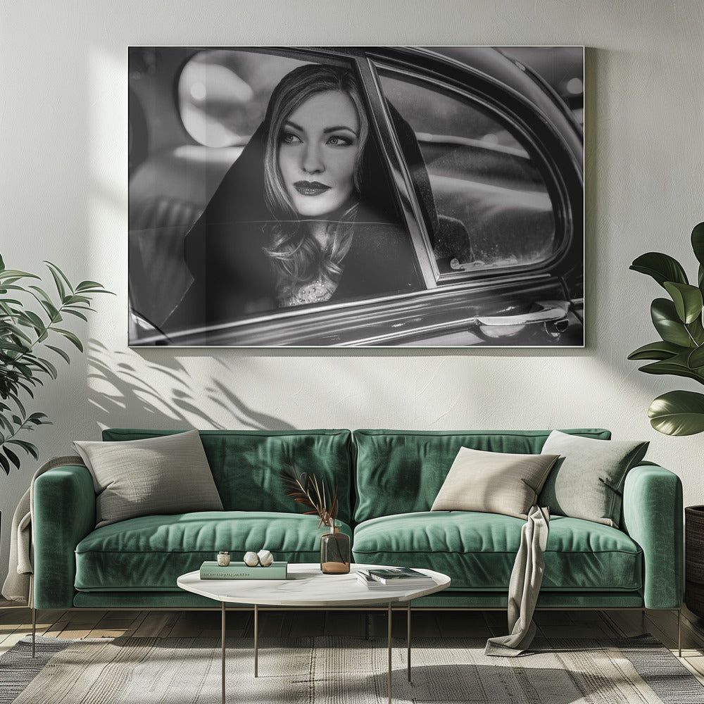 Artwork- Caught in a moment of absence...-48X36inches-In Black Floating Frame