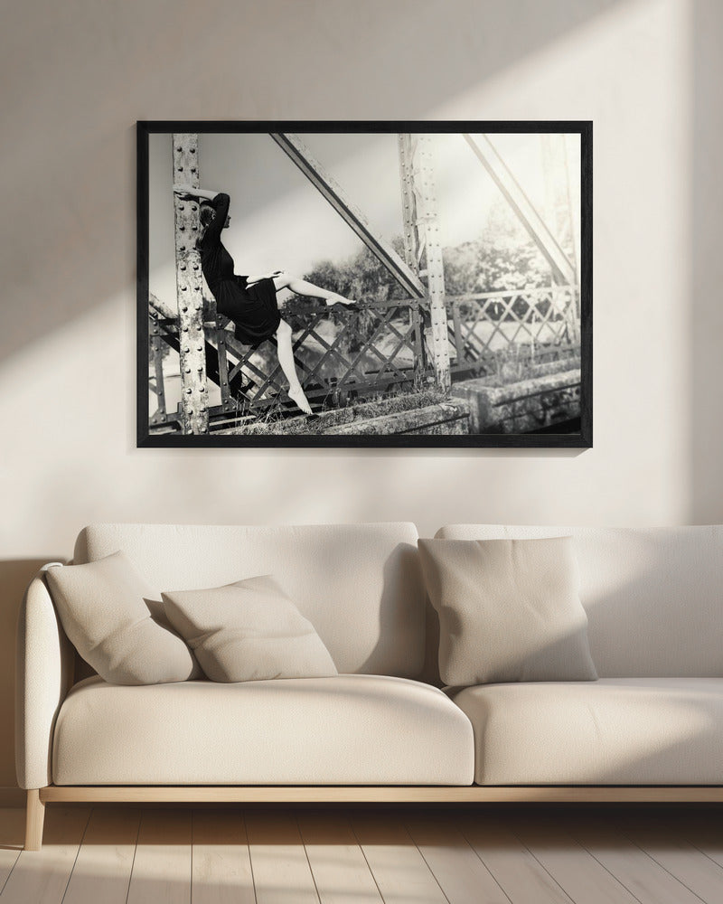 Artwork- the past-48X36inches-In White Floating Frame