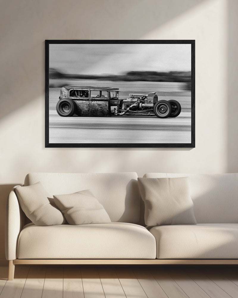 Artwork- Lowrider-48X36inches-In White Floating Frame