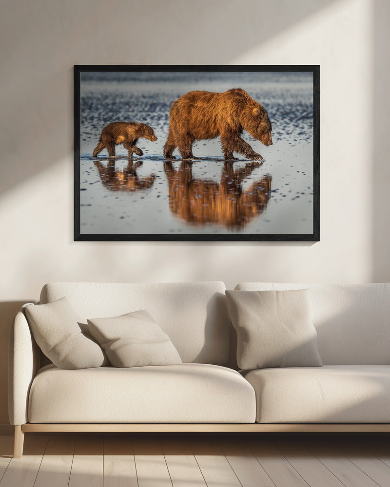 Artwork Beauty and the beast20X16inches- Black Frame