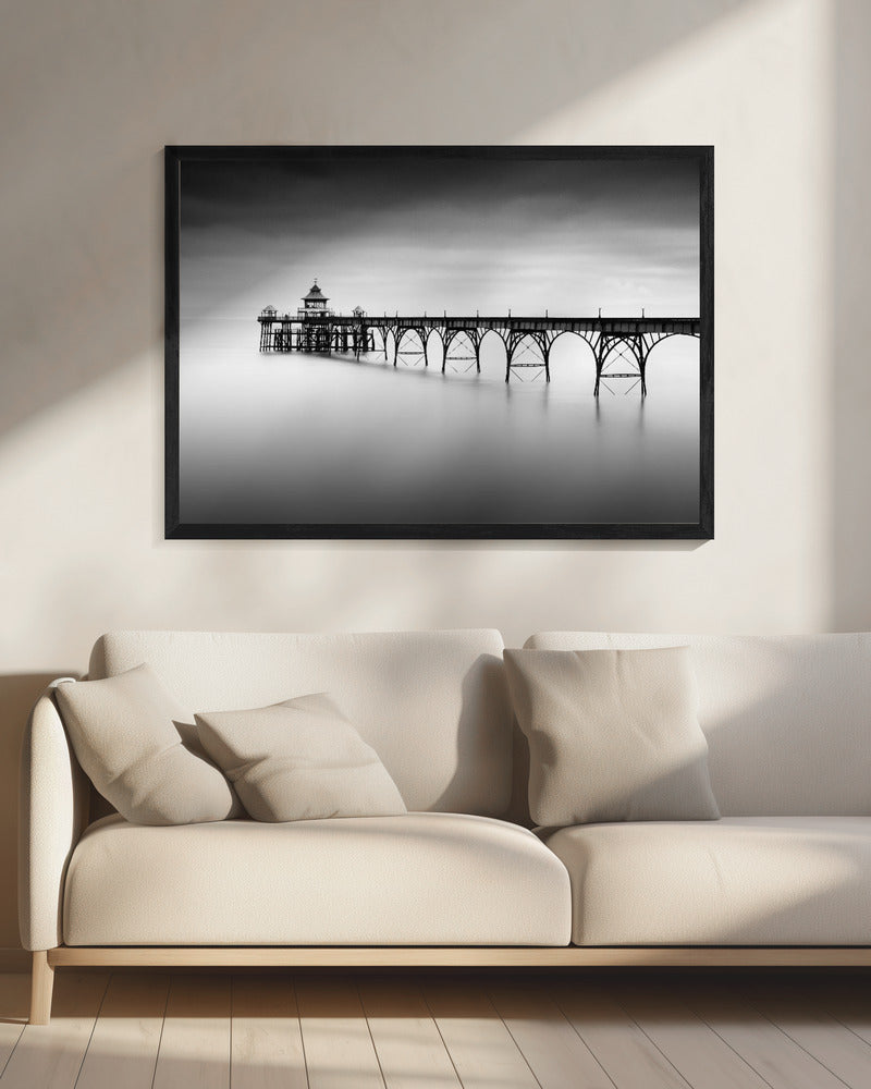 Artwork- Liminal Land-48X36inches-In White Floating Frame