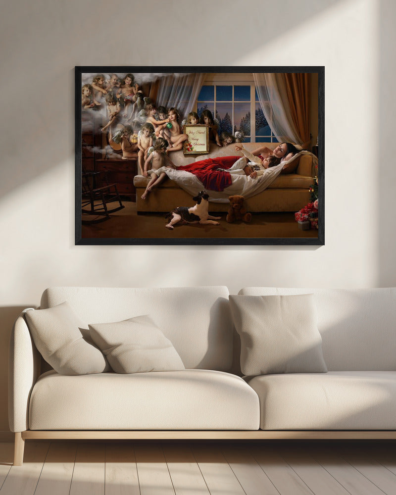 Artwork Mummy look!!!20X16inches- Black Frame