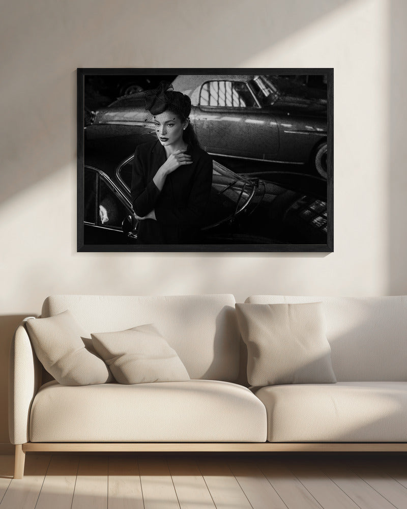 Artwork- Untitled-48X36inches-In White Floating Frame