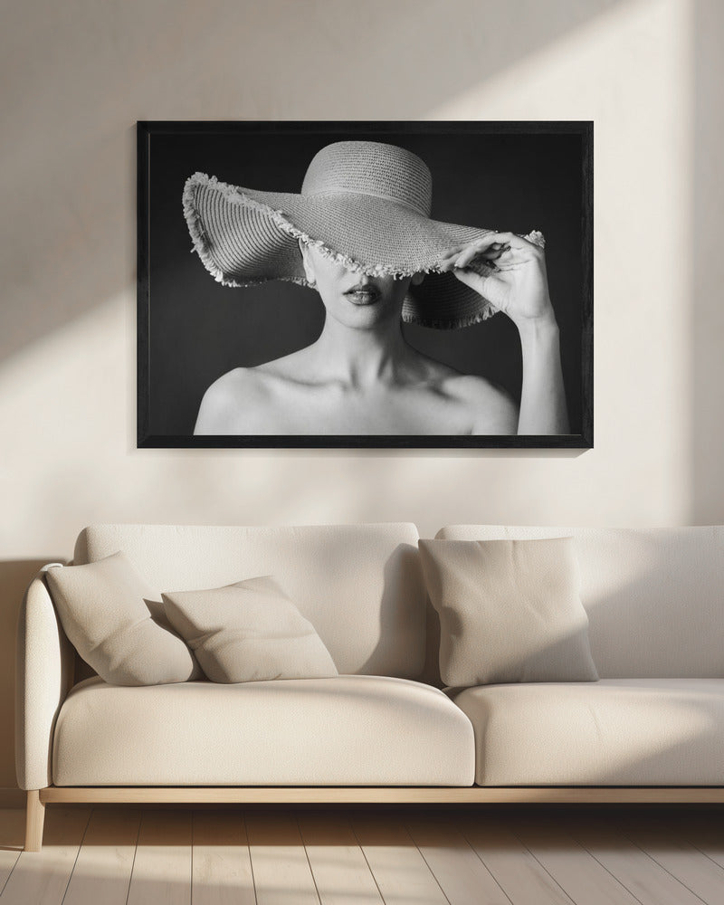 Artwork- Maryam-48X36inches-In White Floating Frame